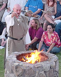 Photo-Kirk offers to the Fire